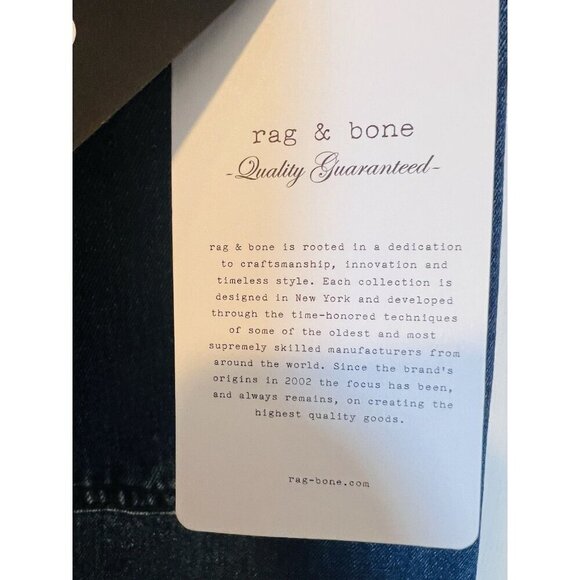 Rag & Bone Avery Maxi Denim Skirt Sz 28 Dark Denim Western Boho Y2K Split Front - Picture 11 of 14